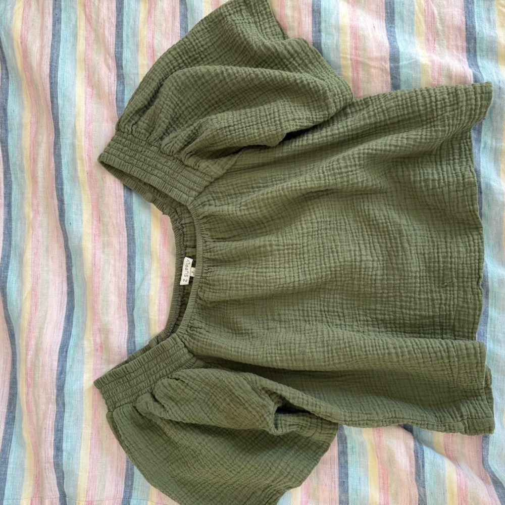 Z Supply Olive Green Blouse